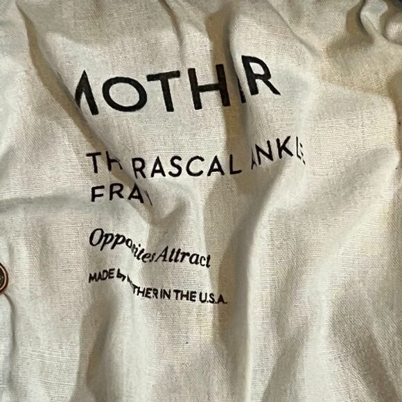 Mother The Rascal Ankle Fray Jeans Raw Hem Blue Size 27 - Picture 4 of 9